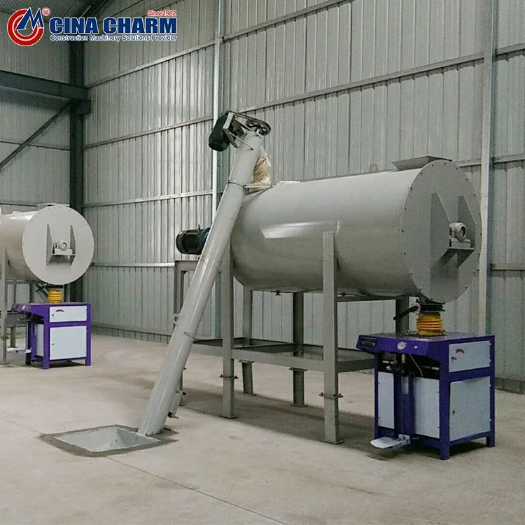 New Arrival dry mix mortar mixer 3-5 T/H Tile Adhesive Mix Making Machine 1-3t/h Dry Mortar Mixing Machine for sale