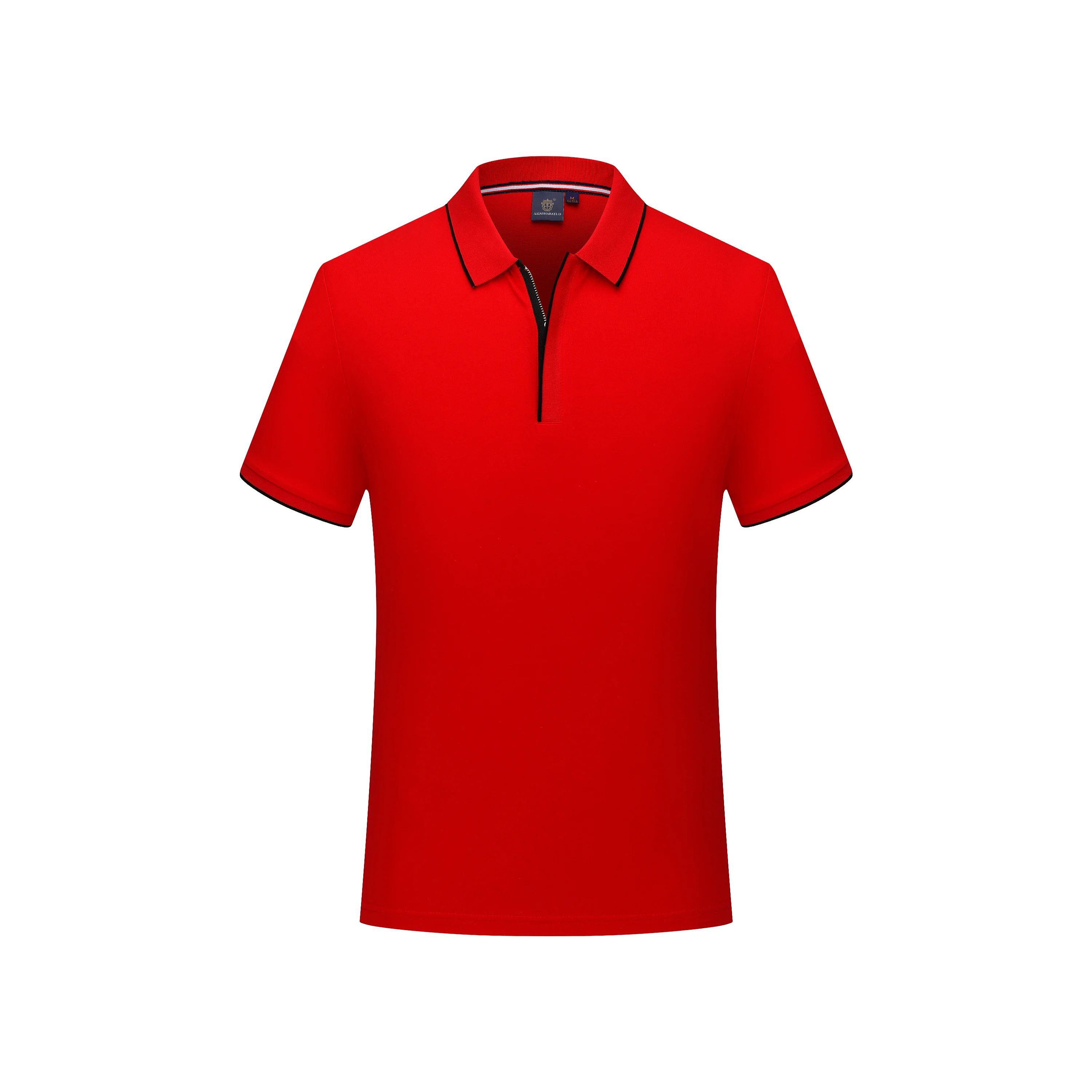 new products 2020 Quality Short Sleeve Men Red Knitted Polo T Shirt Polo Shirt printing