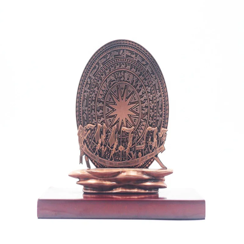 High Quality Decoration Custom Metal Trophy with wood metal trophies made in china