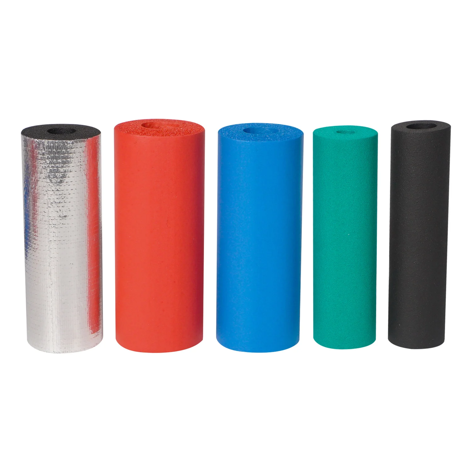 Customized Plastic Double Hole PVC/NBR Foam Black Soft Round Heat Insulation High quality NBR rubber foam tube/pipe/hose