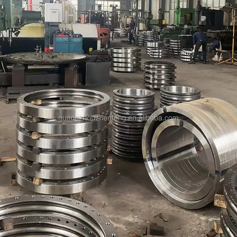 VLA200414-N 304x503.3x56mm Metric Flanged External Gear Four Point Contact Ball Bearing Excavator Turntable Slewing Ring Bearing