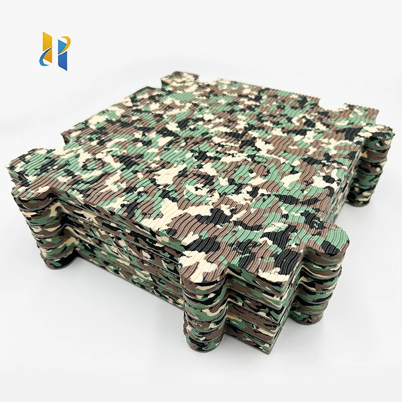 Dongguan HYH Taekwondo Judo Camouflage Puzzle Martial Arts Mat Tatami Double Side EVA Foam Interlocking floor Tiles Mat