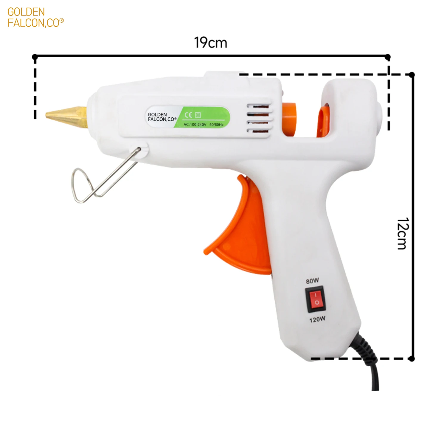 120W Hot melt glue gun Electric Heat Temperature Tool for DIY Home Quick Repair