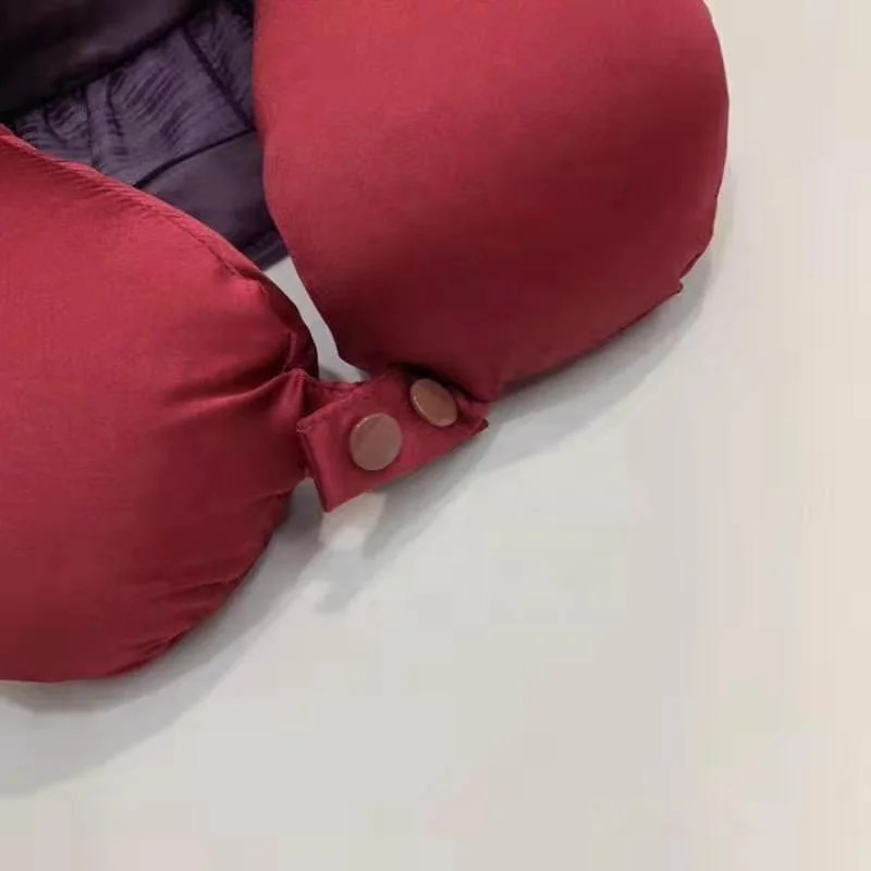 Cheersee white pure solid custom wholesale 100% mulberry silk travel pillow for airplane