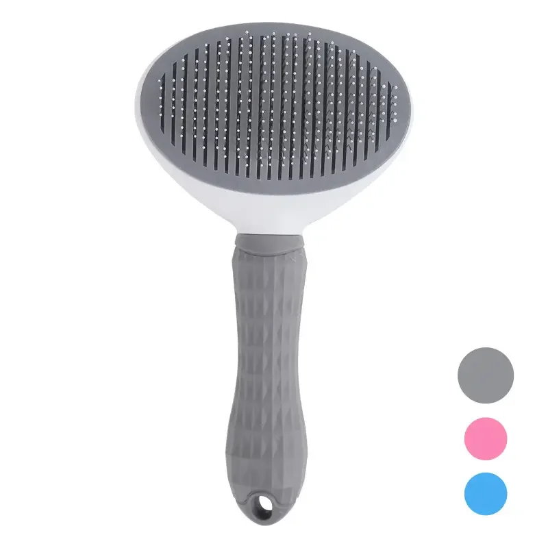 New Pumpkin Pet Brush Self Cleaning Brush for Shedding Dog Cat Grooming Comb Removes Loose Underlayers and Tangled Hair