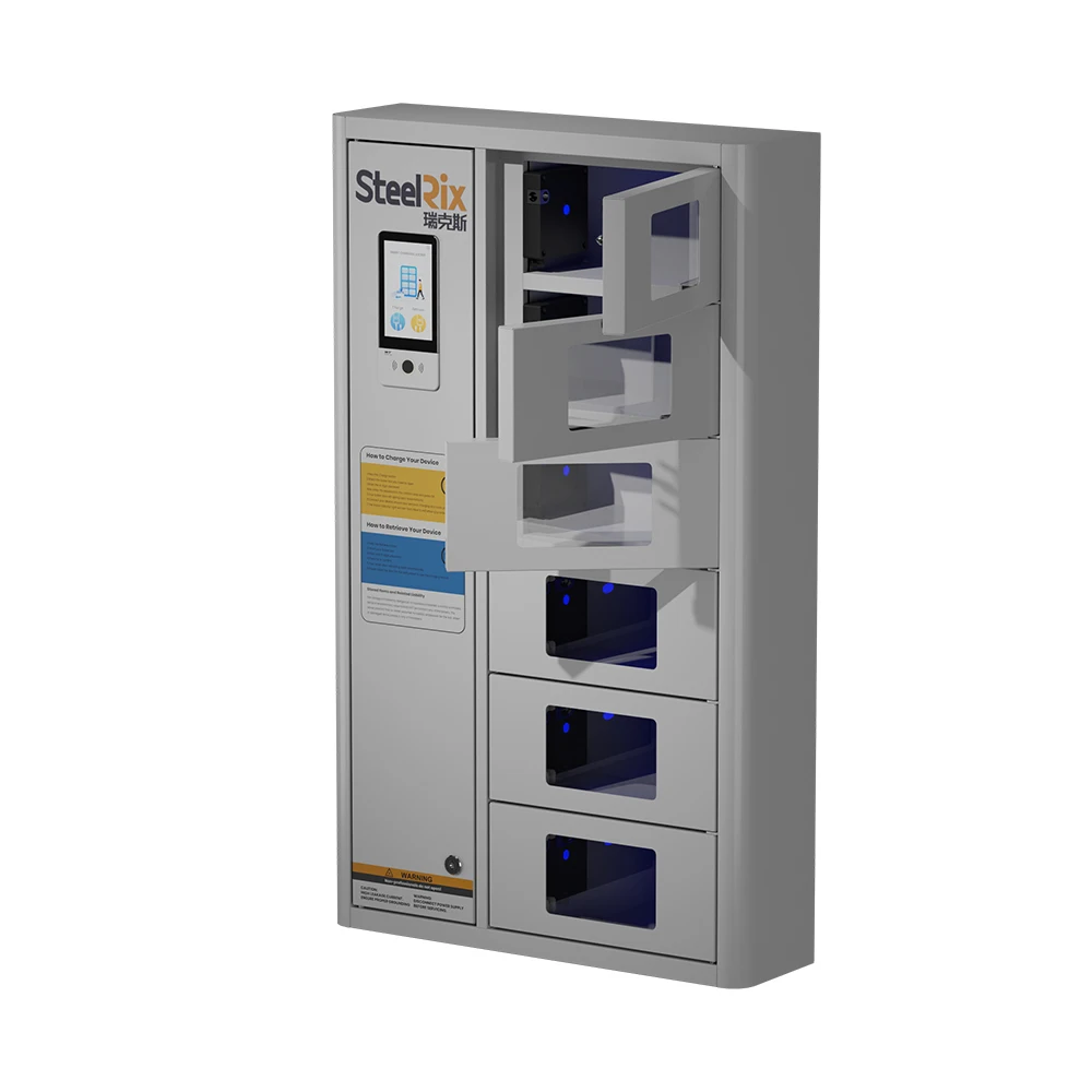 12 Door Metal Cellphone Charger Station Display Mobile Phone Storage Charging Steel Cabinet Locker