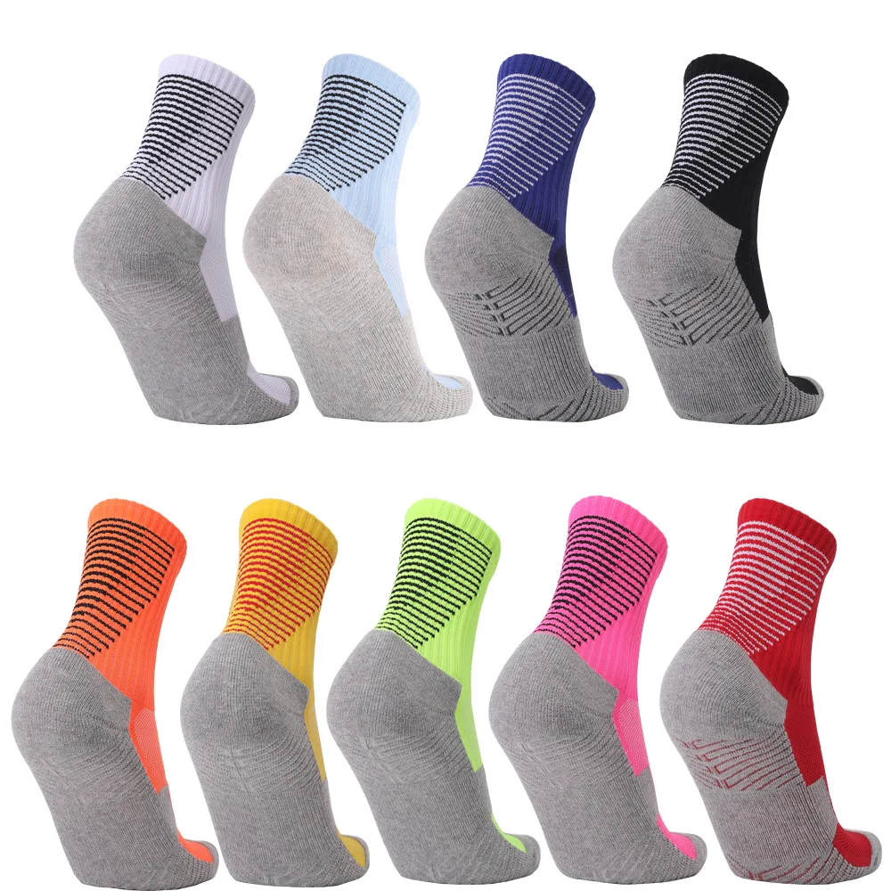Sport Socks Custom Logo Fashion Compression Colorful Soccer Designer Anti Slip Football Grip Football Sports Socks Men