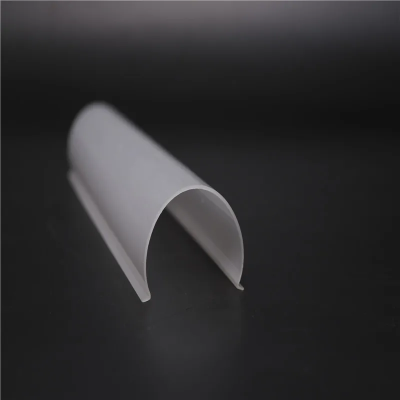 Пластиковая экструдированная диффузионная молочная/белая крышка для светодиодной трубки
