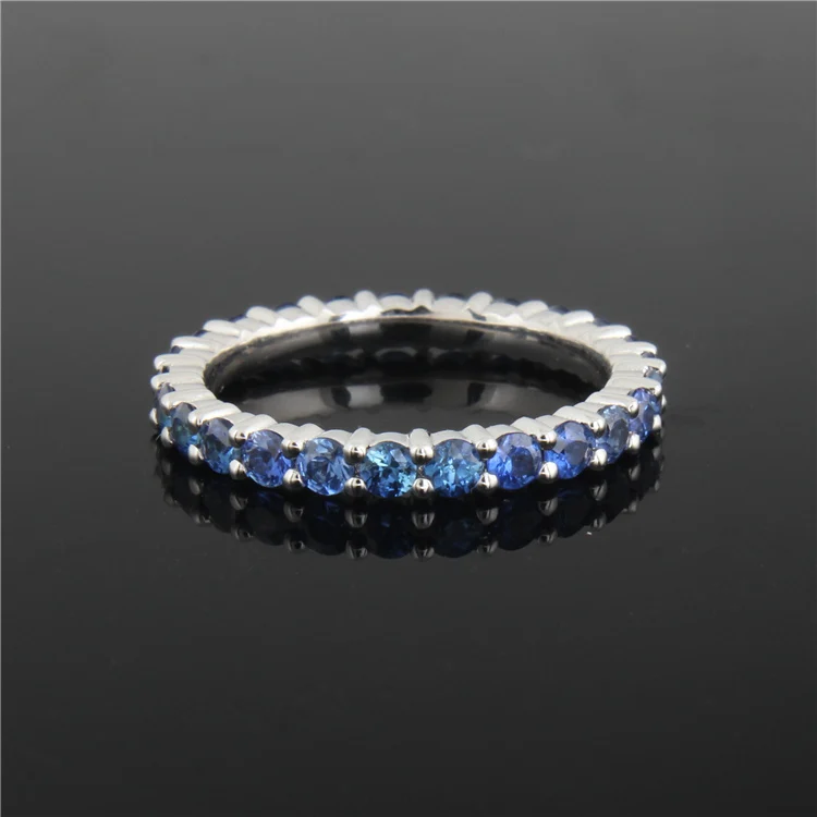 minimalist summer jewelry 2022 natural blue sapphire real gold 18k ring for women jewelry