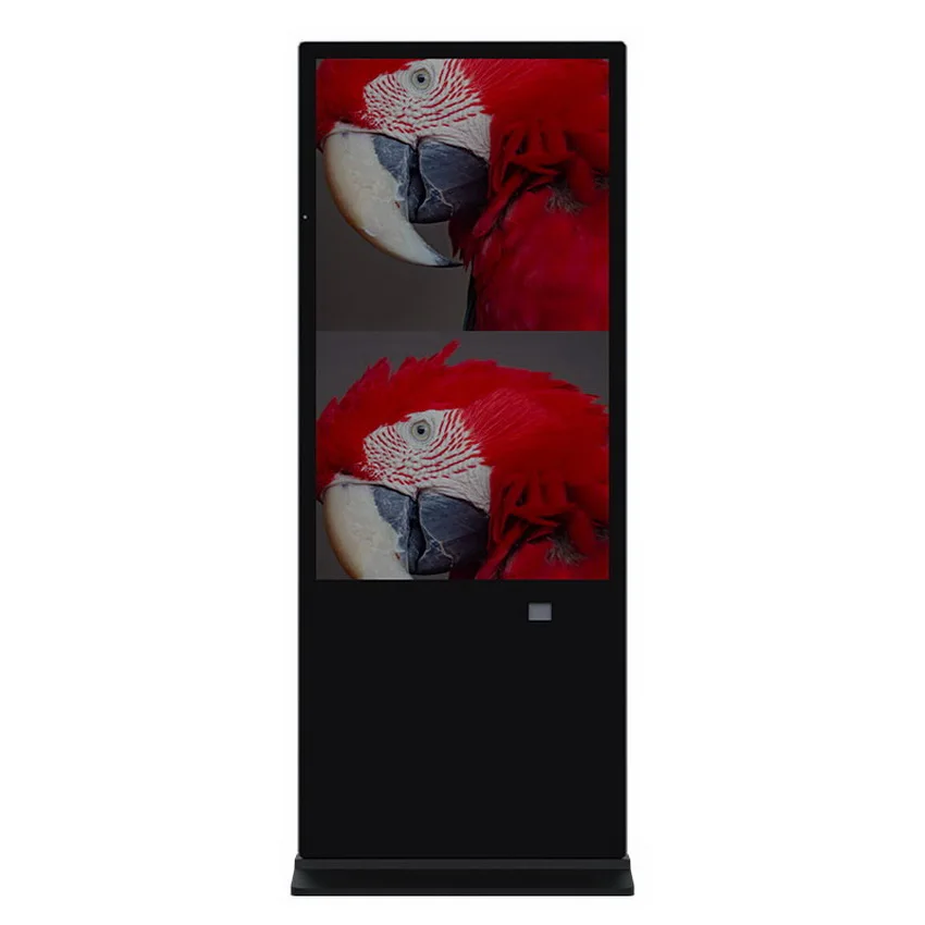 55 inch waterproof standing touch screen all in one pc advertising kiosk ultra-thin digital signage totem