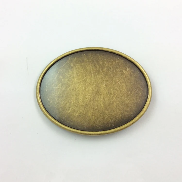 Factory manufacture various 40mm inner width press buckle custom  oval blank belt buckle