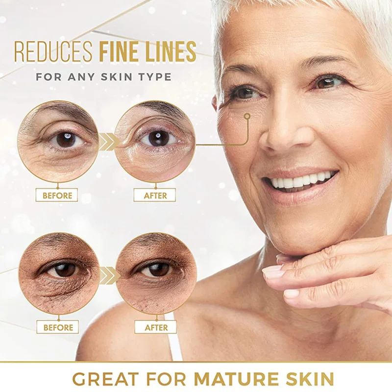 Eyes Care 24k Gold Anti Party Prep Sleep Eye Patches Noticeable Lift FaceGym Stem Cell Collagen Eye EMS Mask