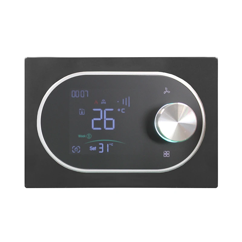 Tuya WiFi Smart Thermostat for Wall-Mounted 3 Speed Temperature Controller for Central Air Conditioner Fan Coil Unit HVAC