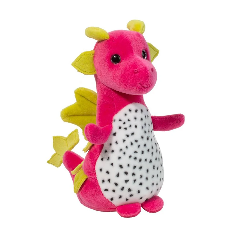 New Arrival Dragon Fruit Macaroon Plush Doll Pitaya Dinosaur Plush Stuffed Toys For Kids