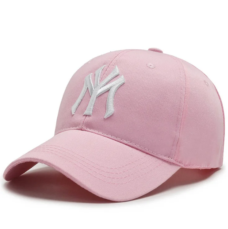 
Fashion custom cotton fabric applique letter baseball cap buttons sport ny caps hats men with logo 