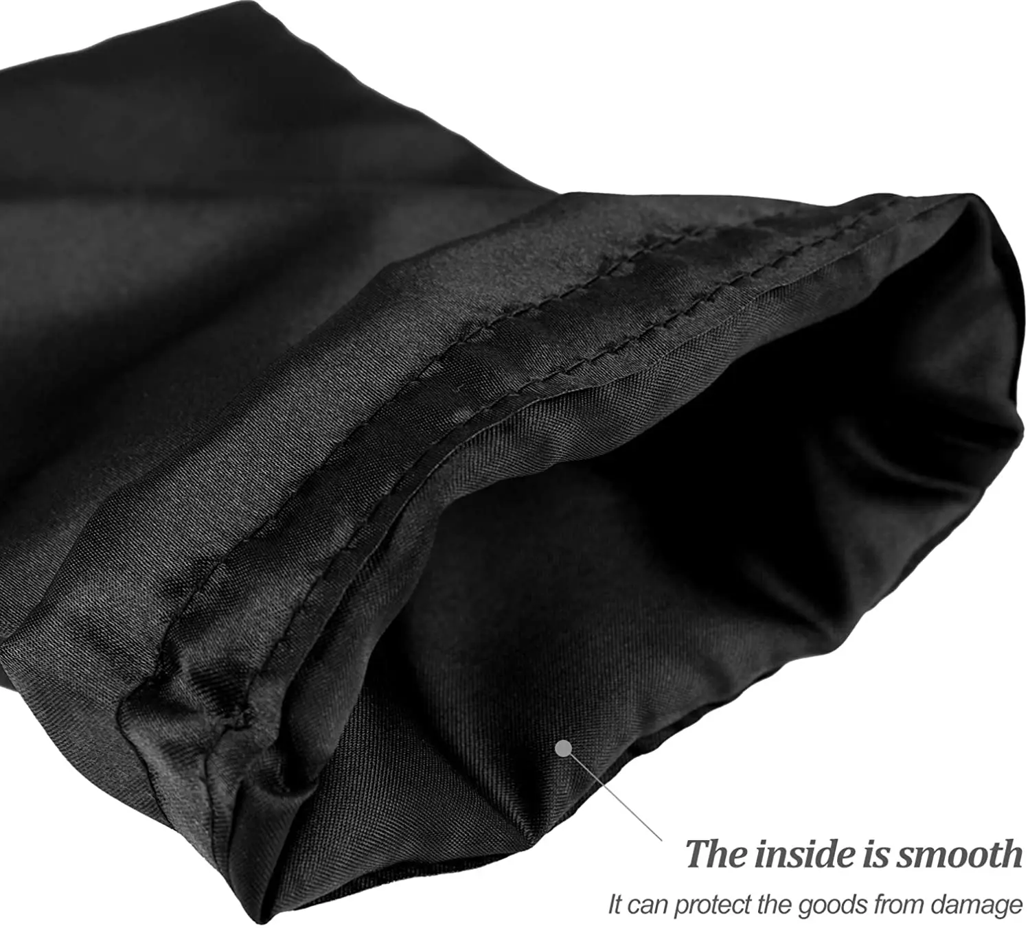 Высококачественный атласный Подарочный мешок на шнурке для упаковки ювелирных изделий и одежды, Шелковый пылесборник