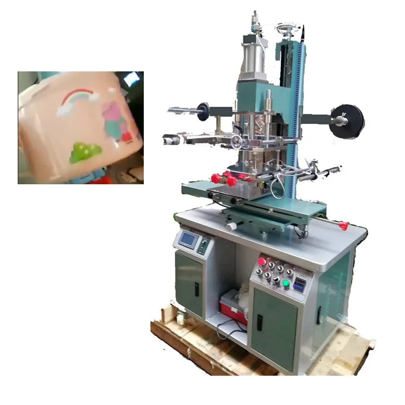 PVC shrink film High Density Heat Transfer Printing Machine TC-350R For Plastic Bucket Label