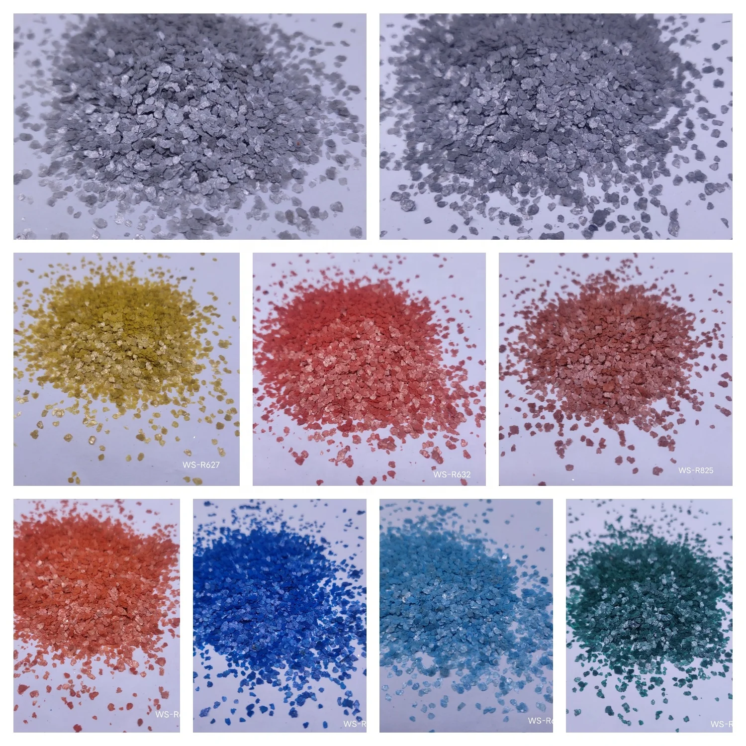 Made in China wholesale epoxy floor paint color chip colorful dyed mica