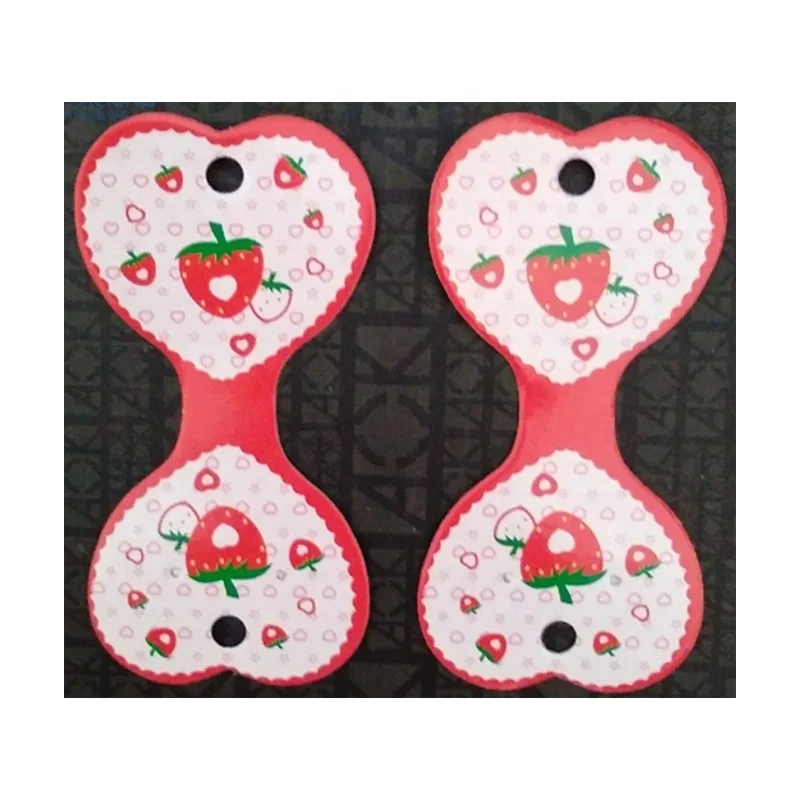 Brown/black/white Hand Hairpin Packaging Cards With Hot Silver Foil Hair Accessories Display