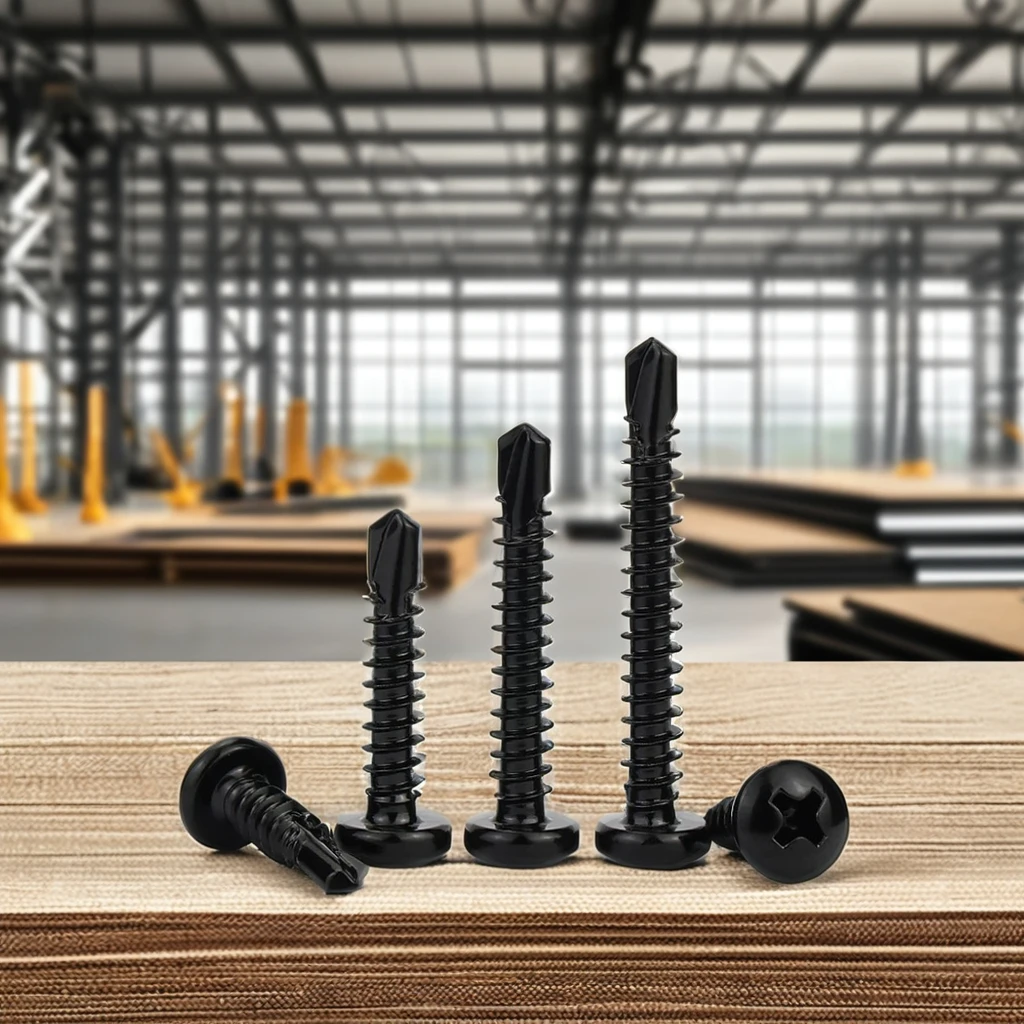 410 Stainless Steel Phillips Round Head/Flat Head Self-drilling Screws, Dovetail Self-tapping Screws M4.2 M4.8