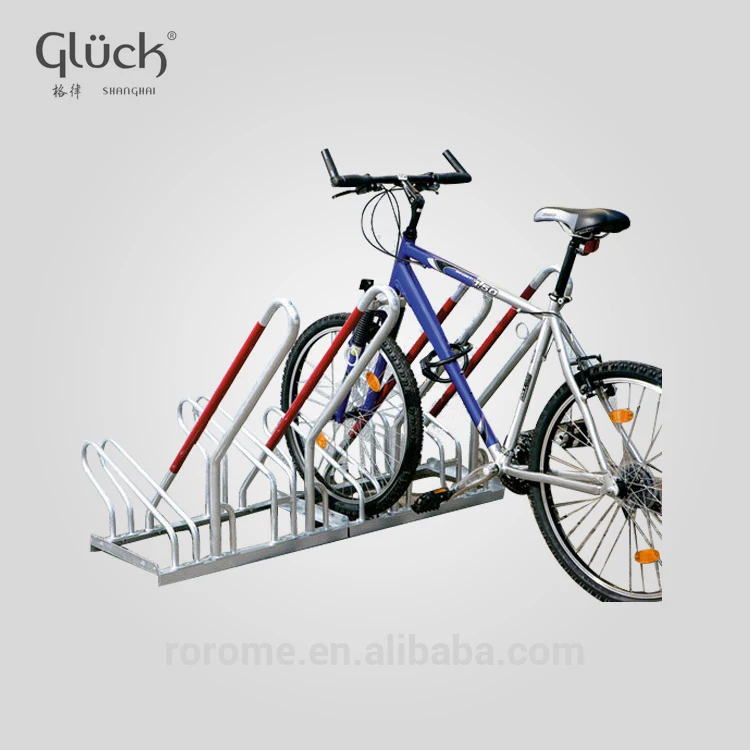 ISO 9001 certified high quality metal floor mounted car bike racks one-side 4 units rack China factory direct supply
