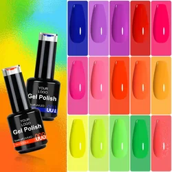 Nail supplies salon wholesale  neon color nails gel neon gel paint Led uv nail neon gel polish
