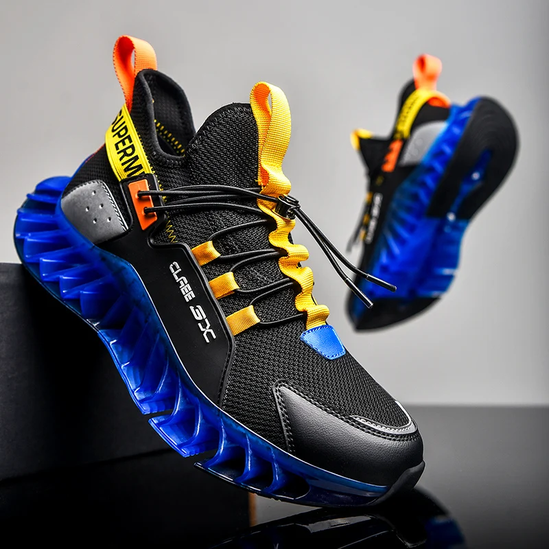 2021 sneaker produced Breathable Light TPU Running Men Shoes heighten shoes for men sport running walking Style Shoes