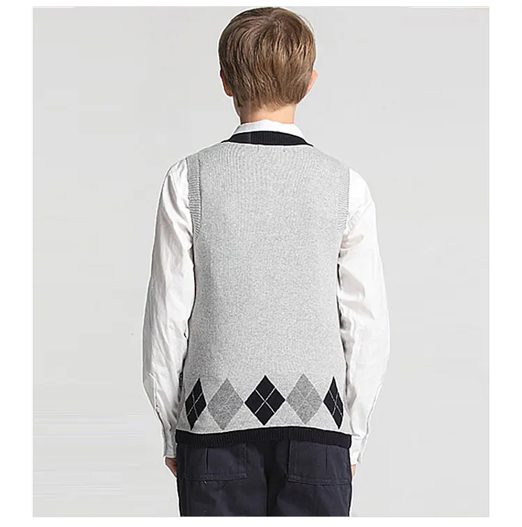 Low MOQ Cheap Custom Clothes School Children pullover Sweaters Best Quality Custom Knitted Sweaters for Primary School