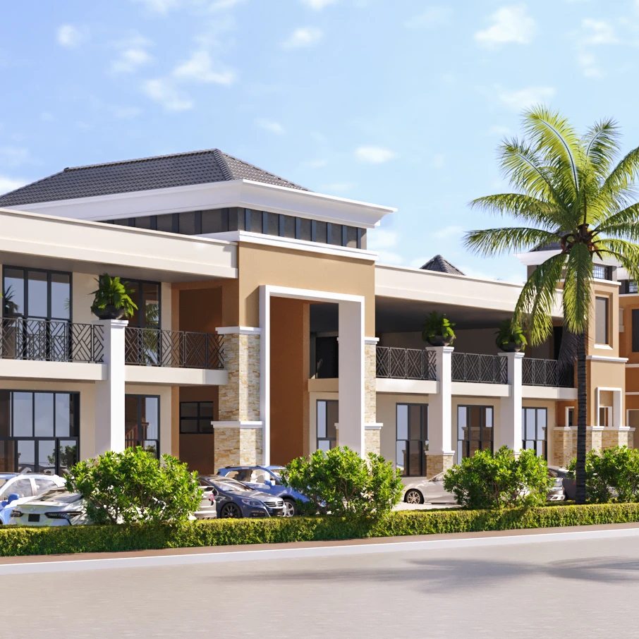 3d rendering building photo and SU model make or re-model for railway hub build by normal view with different side view