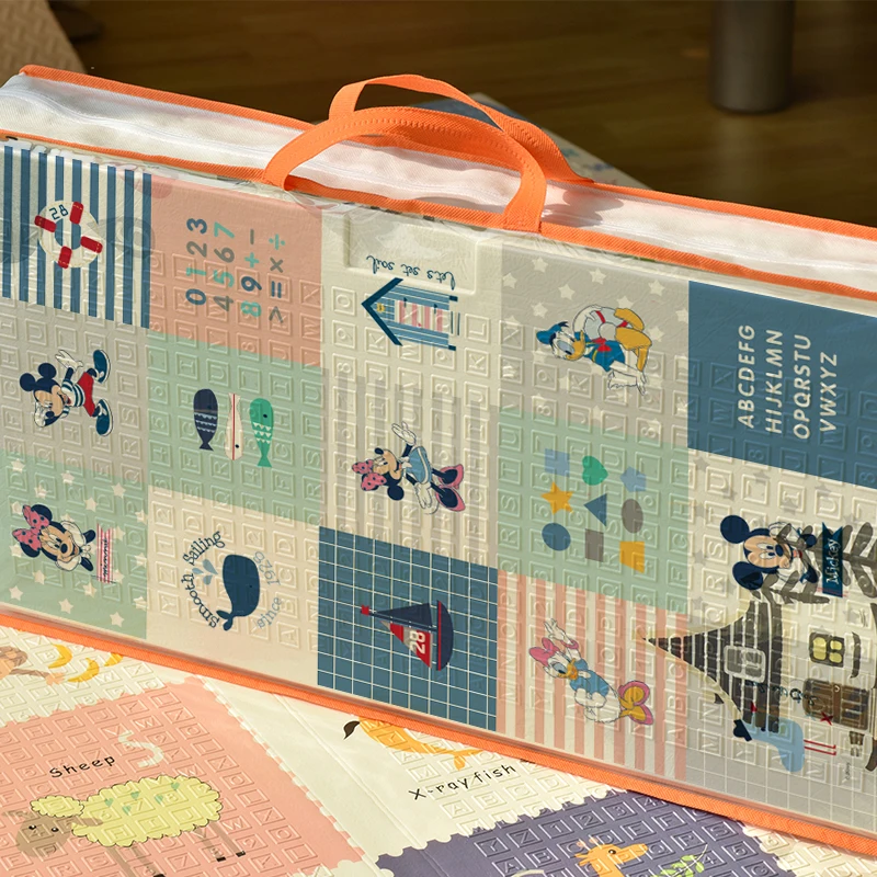 baby bla nket foot print walking learning play and easy foldable washed kids baby play xpe foam play mat custom printed baby mat