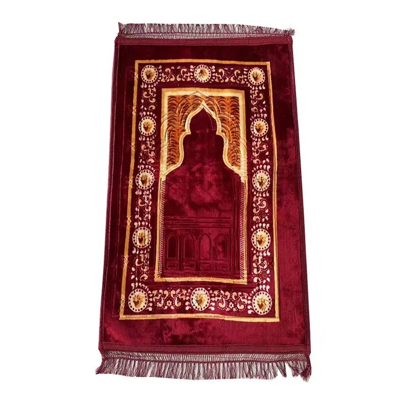 Customized Thick Muslim Prayer Mat Christian Soft Luxury Prayer Mat Rug Muslim Prayer Carpet For Man