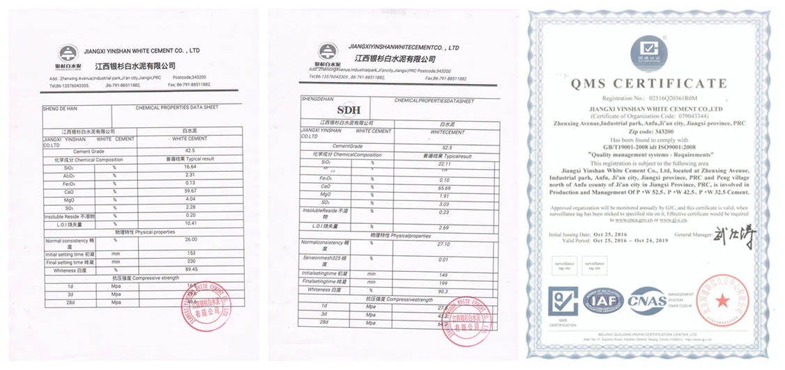 Cement Factory  SDH brand  white portland cement