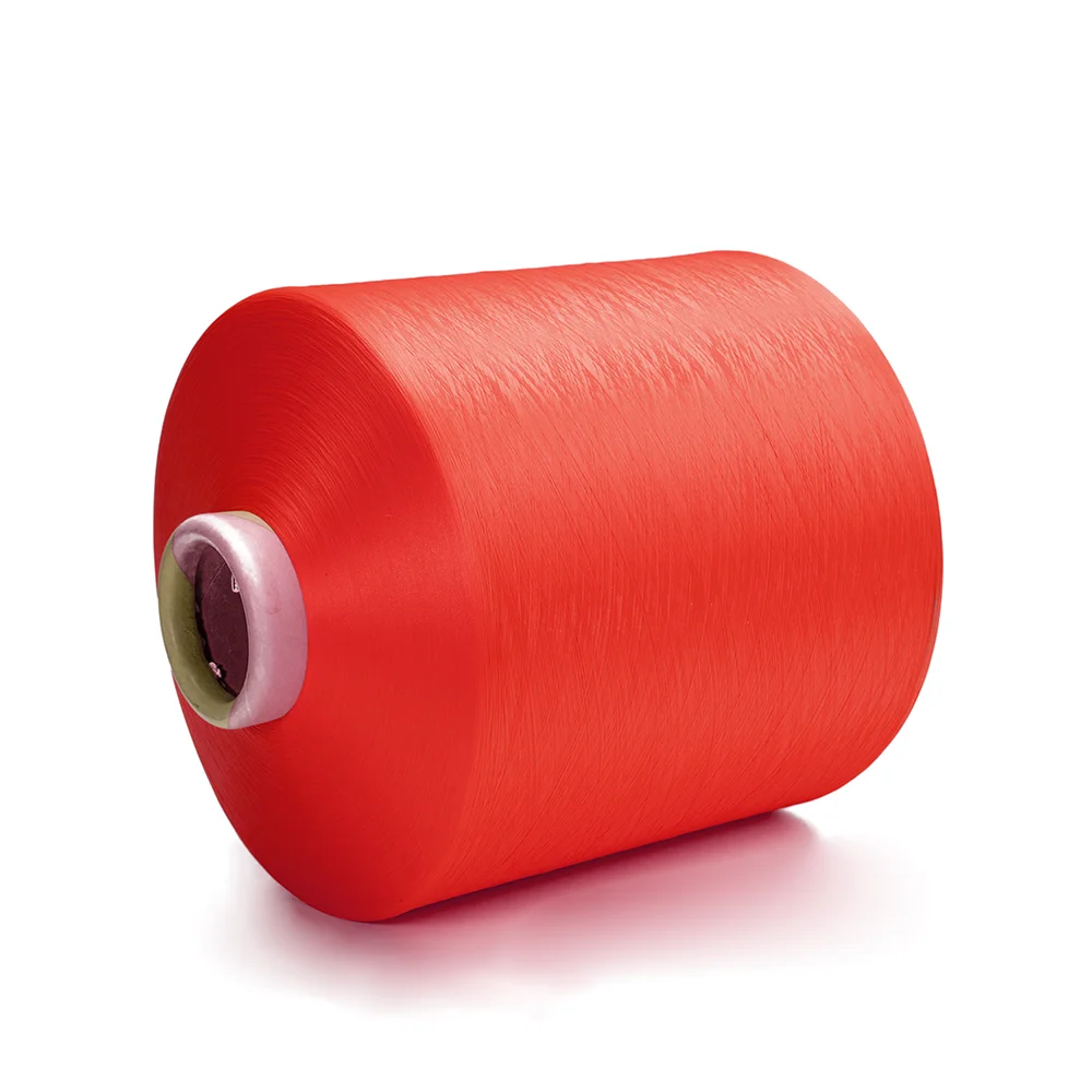 Yarn in stock label yarn polyester 75d/36 textured dty polyester yarn hilos