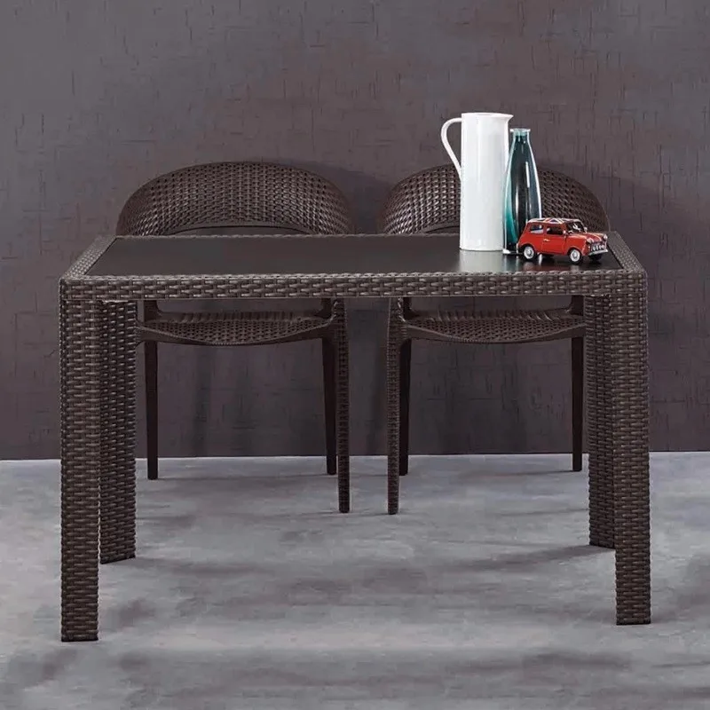 
Hot sale modern simple light luxury glass dining table 