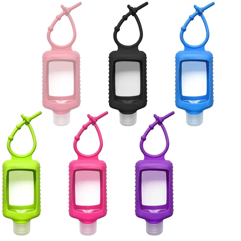 60ml Portable Pocket Traveling Empty Bottle Silicone Hand Sanitizer Gel Holder