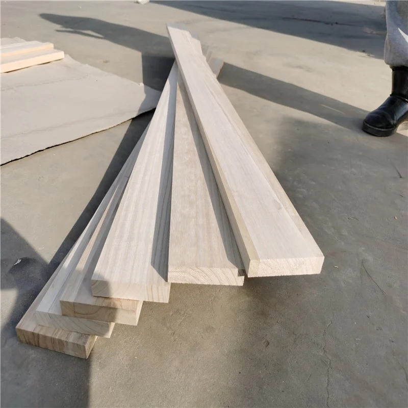 Factory Direct Round Square Paulownia Wood Sticks Strips Slats For Student Diy Crafts Building Space Model