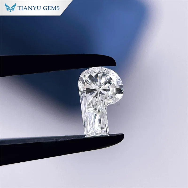 Tianyu gems Lab Grown Diamond CVD DEF VVS1  Letter P  Loose Diamond Special Cut