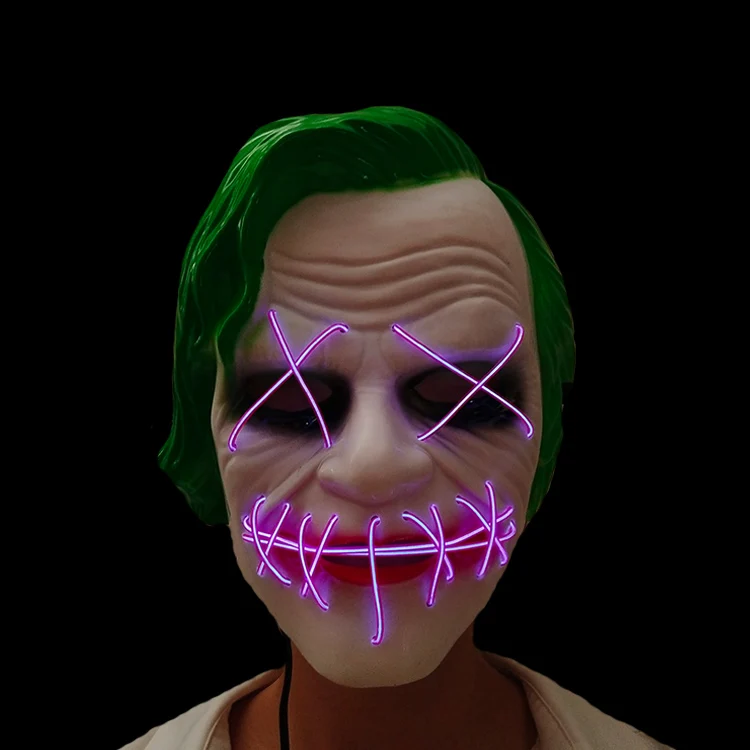 Costume party supplies EL wire LED mask