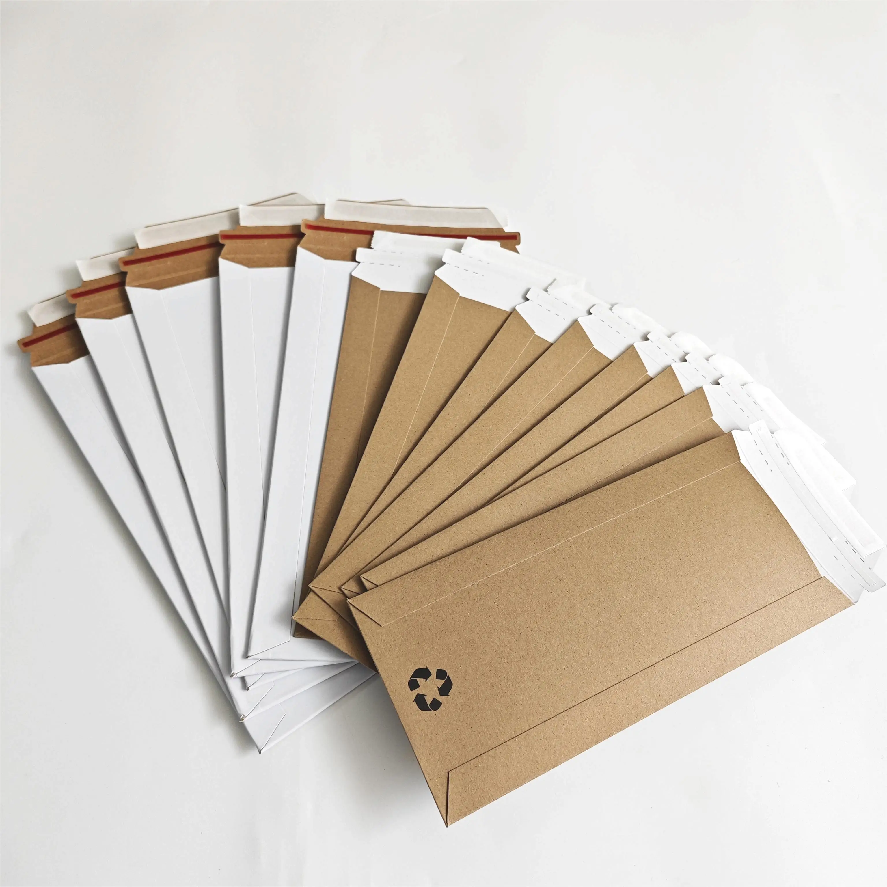 XMC-Blank document express envelope stock gray background whiteboard invoice document logistics quick top bag paper degradable
