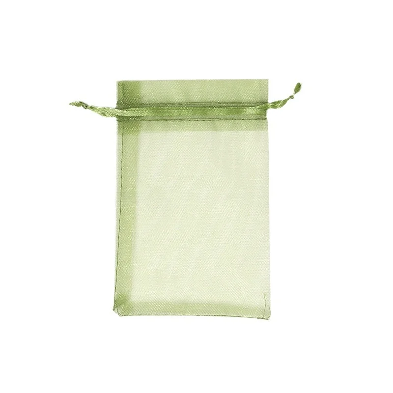 Gift Bags Jewelry Packaging Pouches for Wedding, Party Decorations Transparent Promotion Double String or Single String 50 Pcs