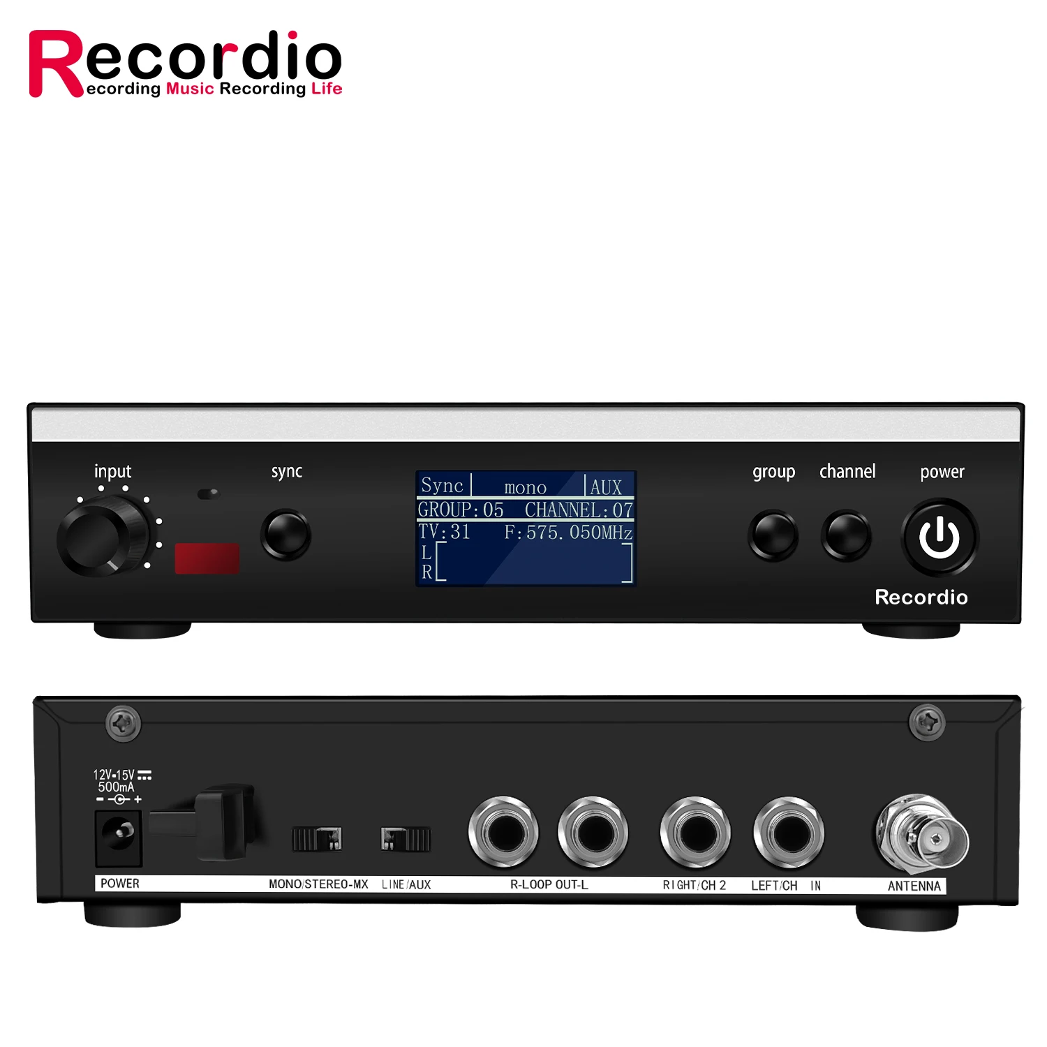 GAW-PSM3 UHF Wireless Monitoring System 120 Meters Distance Transmission Real Time Return Receiver