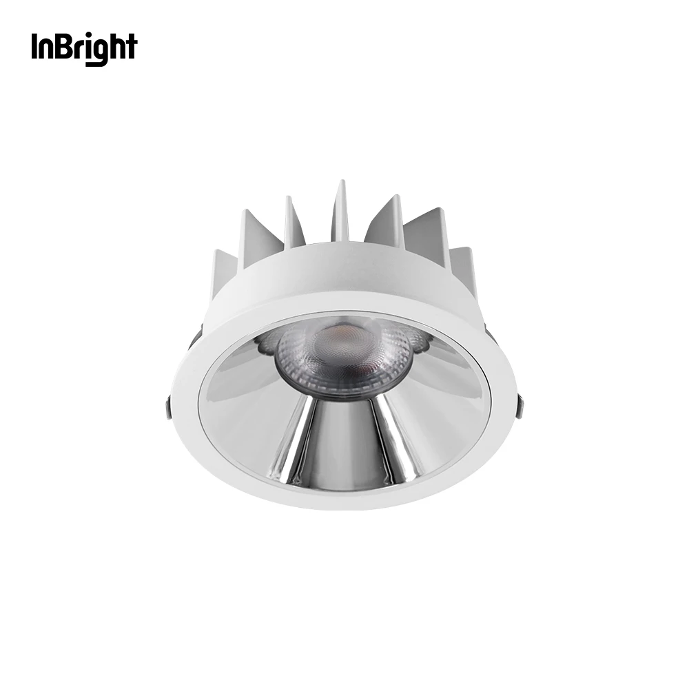 Round LED Downlight 10W 30W 50W Dimmable CCT Change LED Smart Recessed IP65 Downlight
