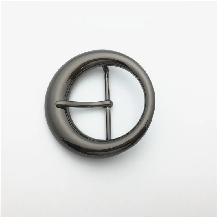 2023 New designs manufacturing  cheap 2 inch round belt buckles center bar belt buckles women