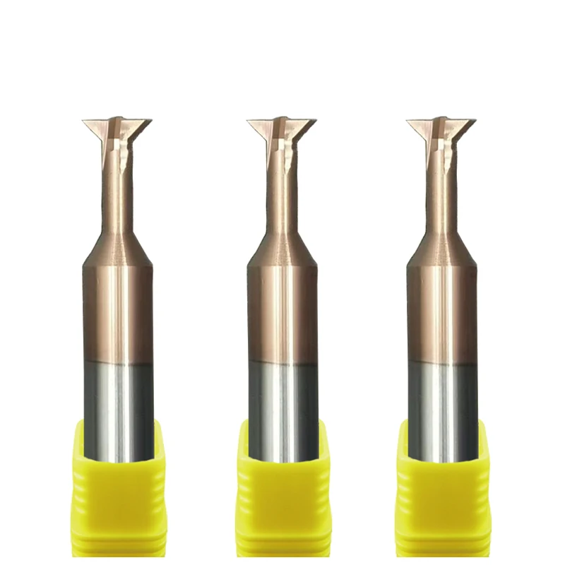 Custom cemented carbide dovetail groove milling cutter custom tungsten steel taper Angle set non-standard T shaped R chamfering