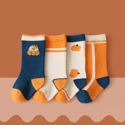 XUFANG 2021 Wholesale New Autumn and Winter Korea Combed Cotton Boys Socks Middle Tube Warm