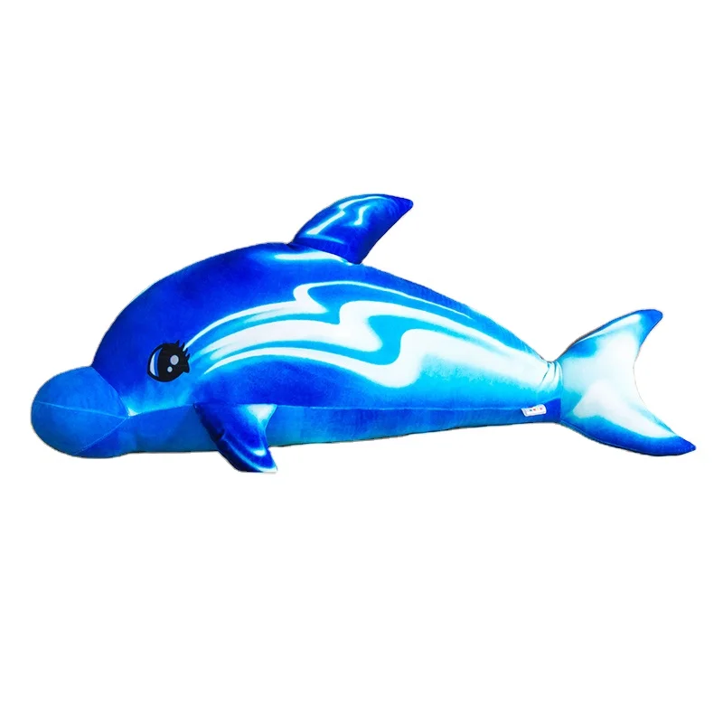 New Design Rainbow Stuffed Sea Animal dolphin plush toy