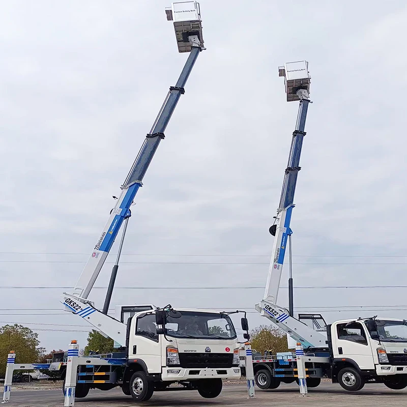 Customized ISUZU GIGA 45m Traffic Lights Maintenance Vehicle 32m Goods Aerial Moving Car 40m Building Wall Cleaning Truck