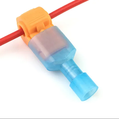 Quick Connector  T1/T3 / Types Branch Wire Connector  Colorful  Hard / Solid Wire 0.75-1.5mm2 T Free Stripping No Damage Cable