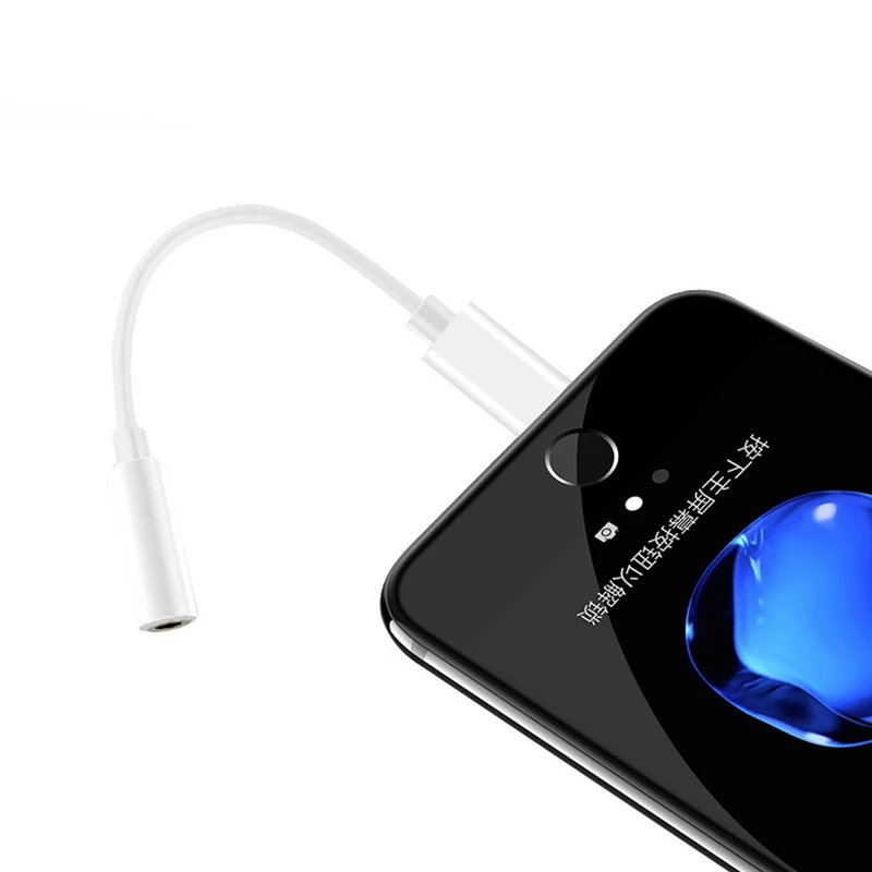 Аудиокабель-переходник с разъемом для наушников 3 5 мм Aux музыка iPhone 7 8 Plus X XR сплиттер IOS