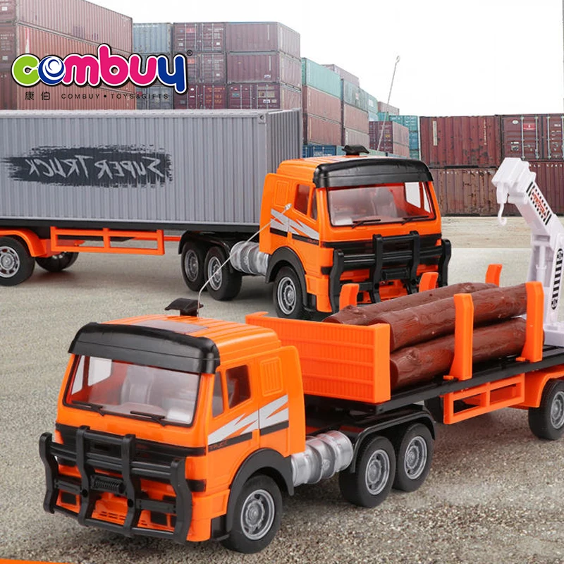 Electric lighting musical remote control game 4 channel model rc toy container truck